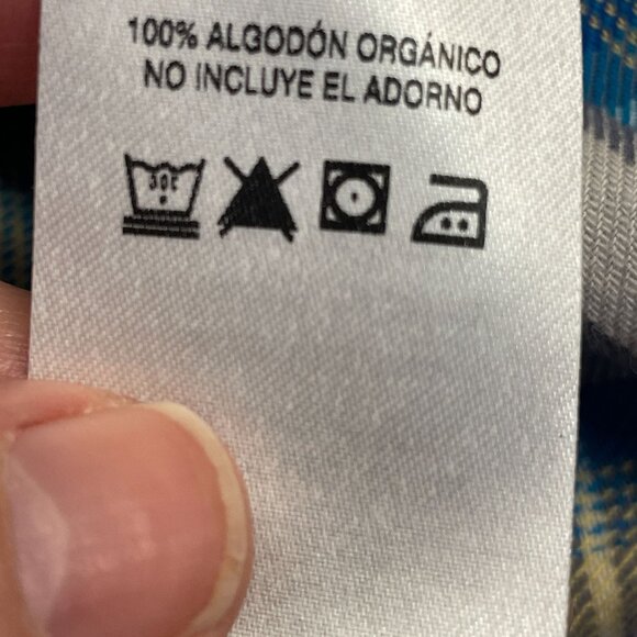 Patagonia Womens Flannel Shirt Top Size 4 Organic Cotton Plaid Hiking Camping - Picture 13 of 15